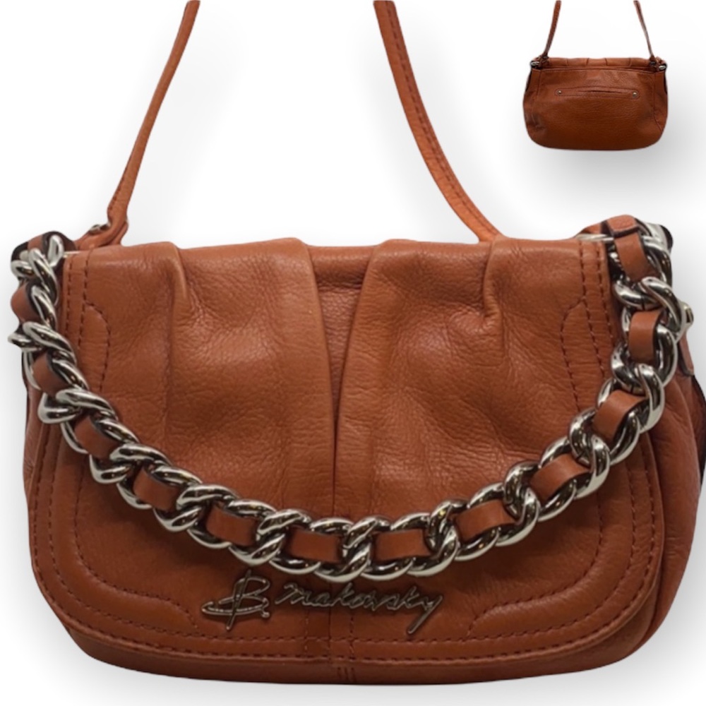 B Makowsky leather cross body small bag.